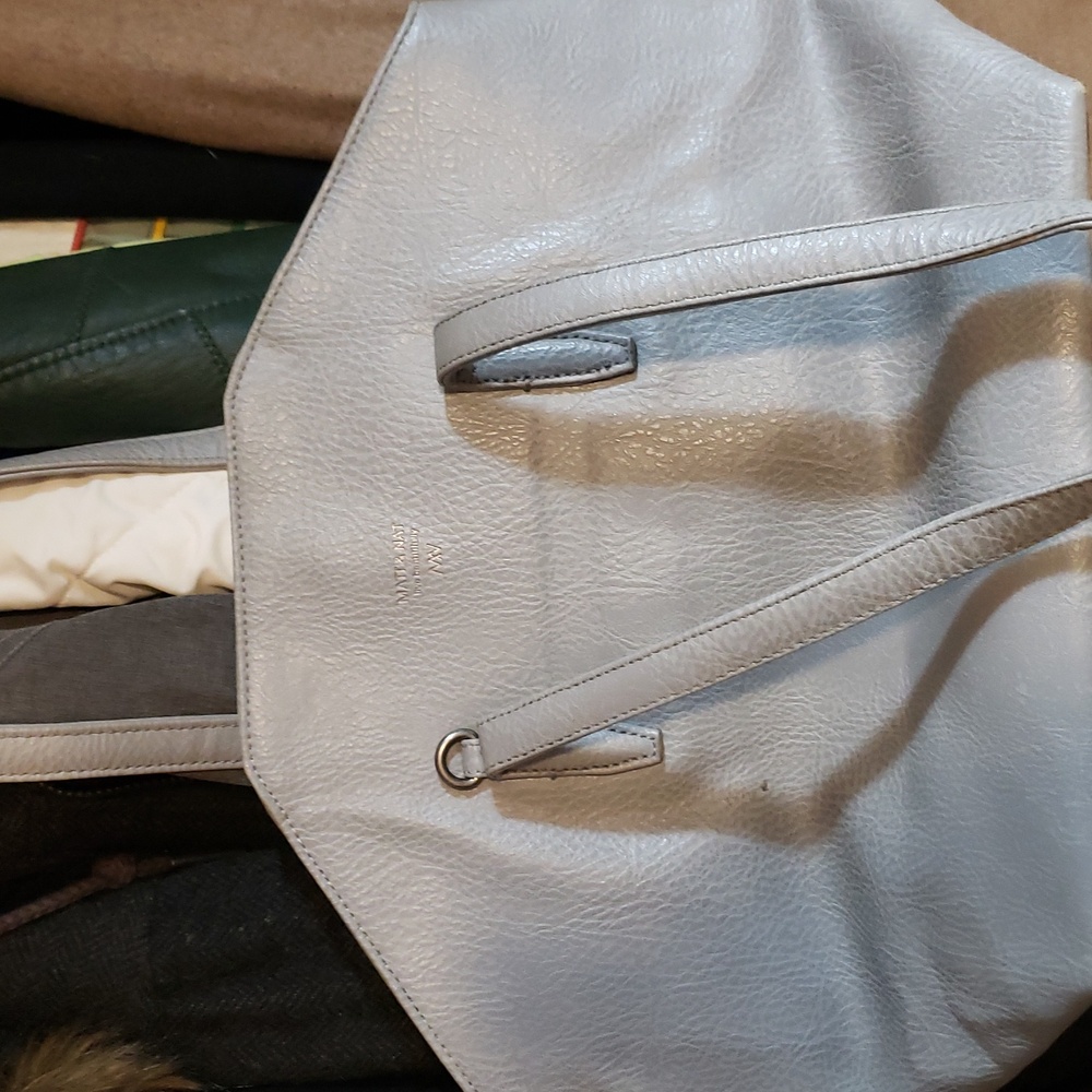Matt & Nat Light Gray Hexagonal Tote